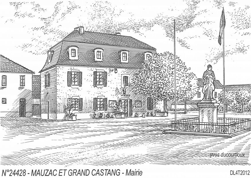 N 24428 - MAUZAC ET GRAND CASTANG - mairie